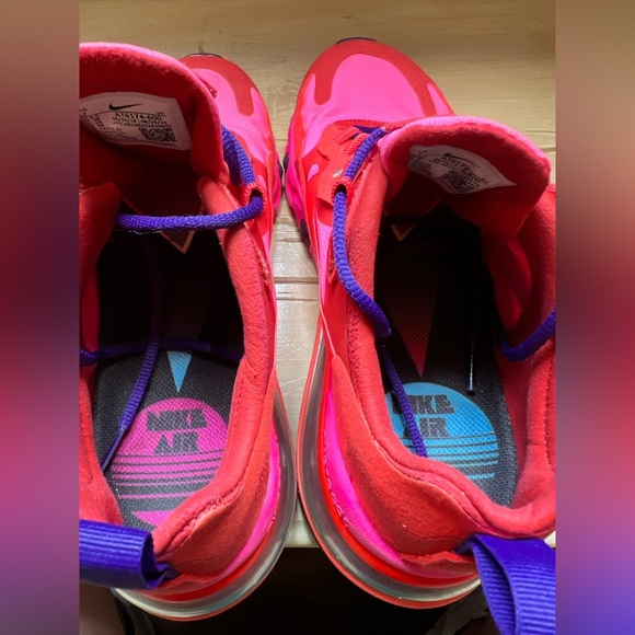 Nike React Air 70 Mystic Red Pink Blast Running Shoe Womens Size 7 - Picture 7 of 7